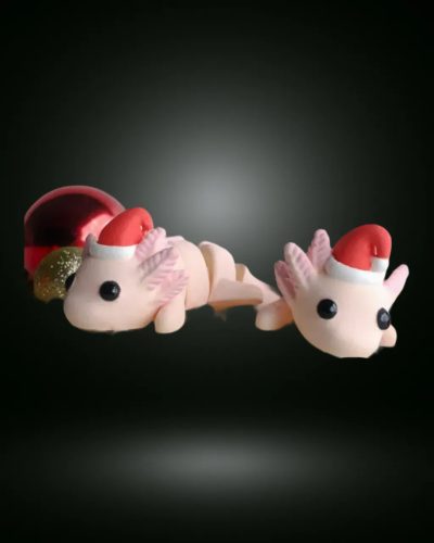 Karácsonyi axolotl baby